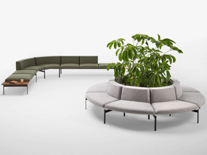 LAPSE - Modular fabric bench seating _ INCLASS