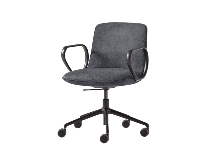 KORI - Height-adjustable office chair with armrests with 5-Spoke base _ INCLASS