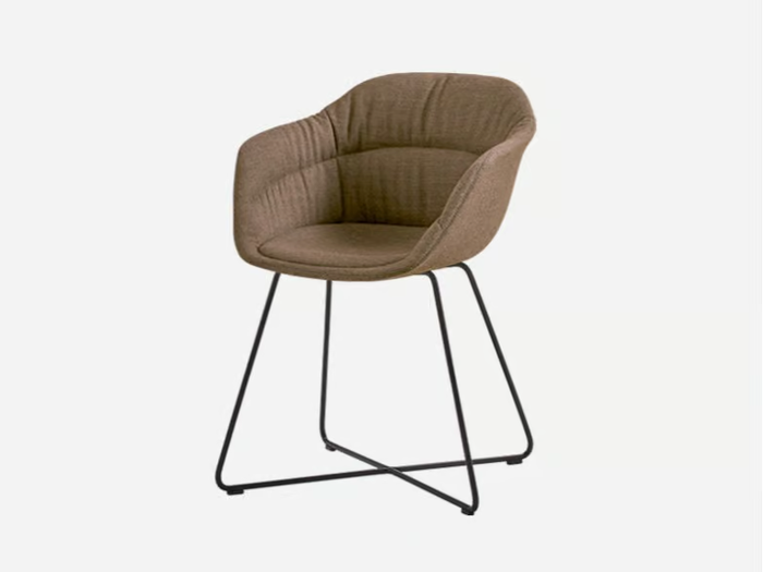 TAIA - Fabric chair with armrests _ INCLASS