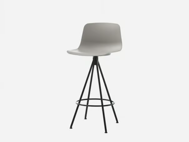 VARYA - Swivel trestle-based polypropylene stool _ INCLASS