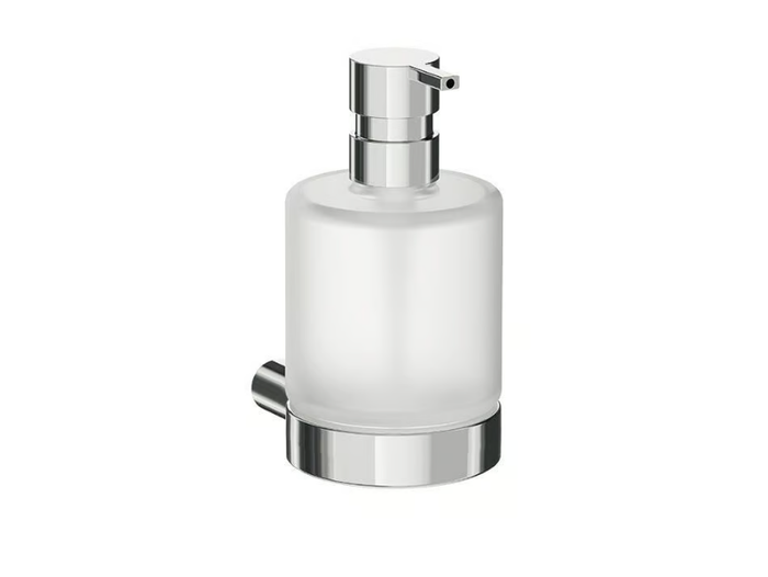 MITO - Wall-mounted satin glass Bathroom soap dispenser _ INDA®