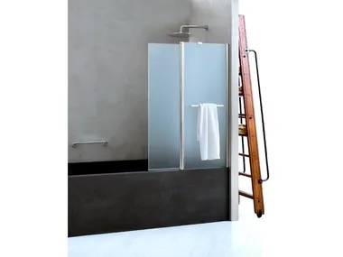 CLAIRE DESIGN - 4 - Folding glass bathtub wall panel _ INDA®