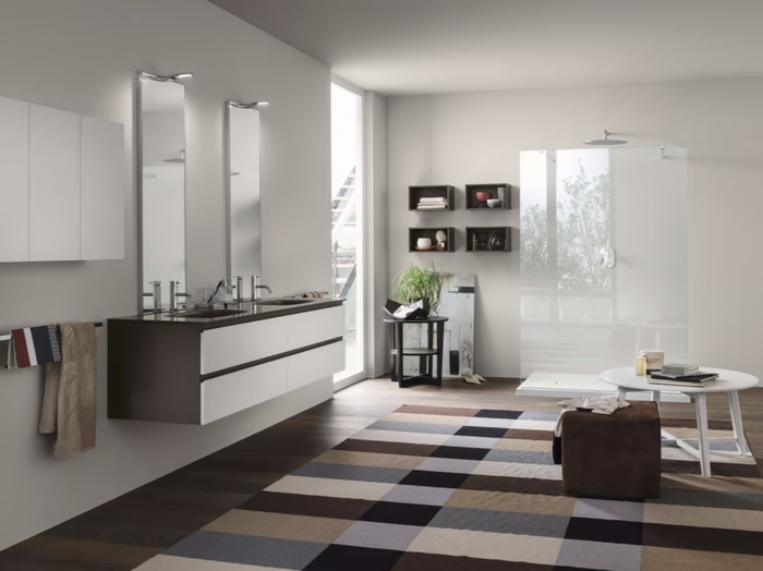 PERFETTO - Composition 3 - Bathroom cabinet / vanity unit _ INDA®