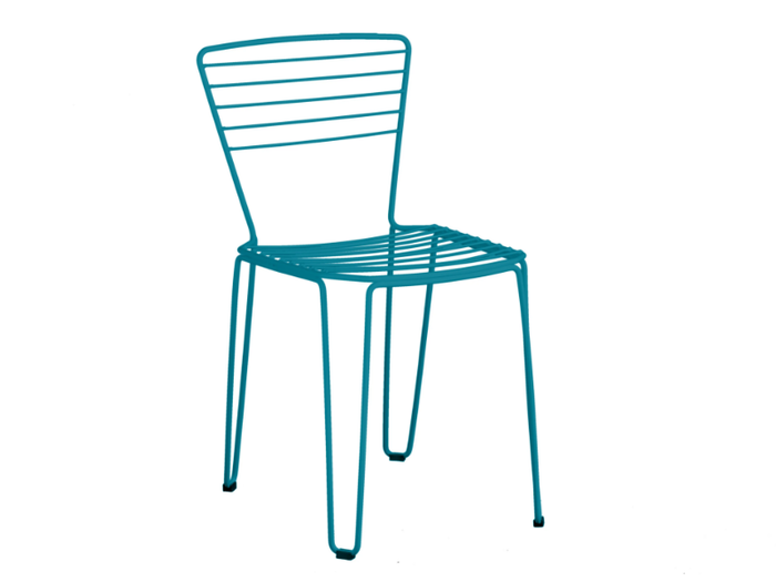 MENORCA - Galvanized steel garden chair _ ISIMAR