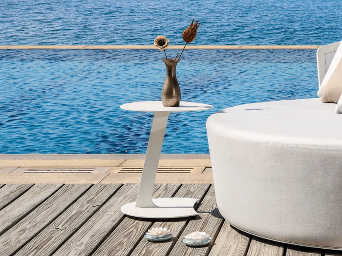 BOLERO 93227 - Round aluminium garden side table _ IVINI