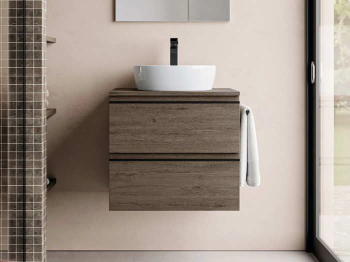 SYSTEM 03 - Wall-mounted vanity unit with drawers _ Ideagroup