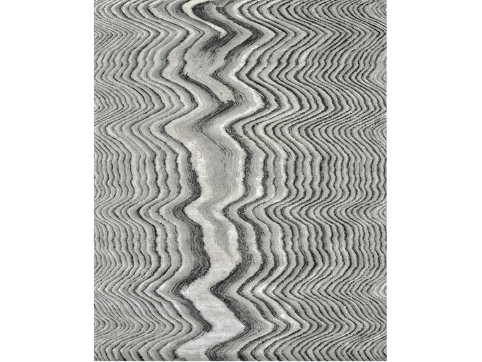 VENEER - Patterned rectangular Himalayan Wool rug _ Illulian