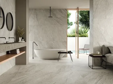 VIBES B - Indoor/outdoor porcelain stoneware wall/floor tiles with stone effect _ Imola