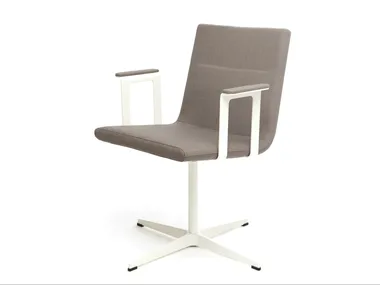 BASSO M - Upholstered easy chair with armrests _ Inno