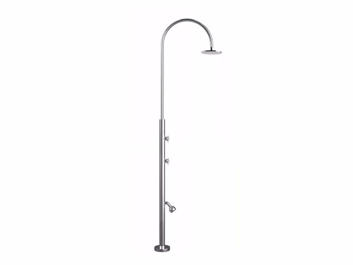 ARIA CYLINDER L BEAUTY - Stainless steel outdoor shower _ Inoxstyle