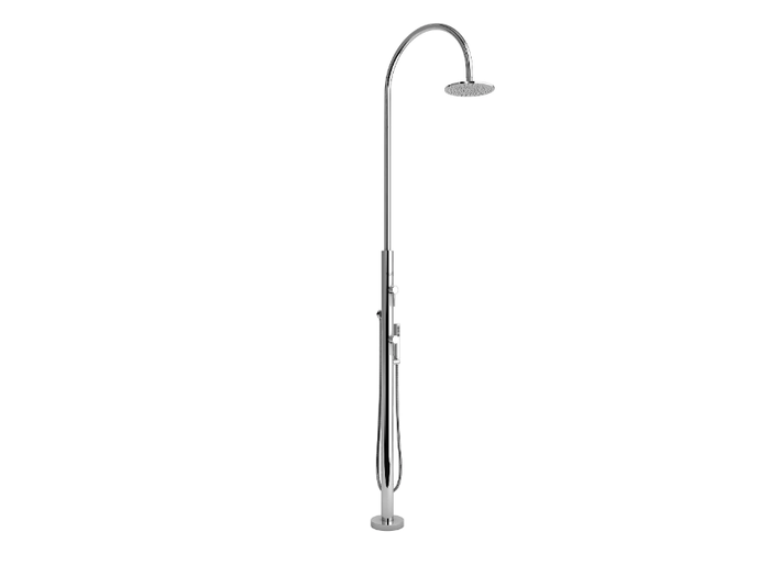 ARIA CYLINDER MMT BEAUTY - Stainless steel outdoor shower _ Inoxstyle