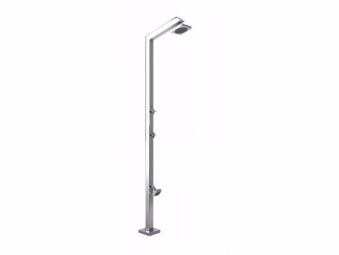 TECNO CUBE - Stainless steel outdoor shower _ Inoxstyle