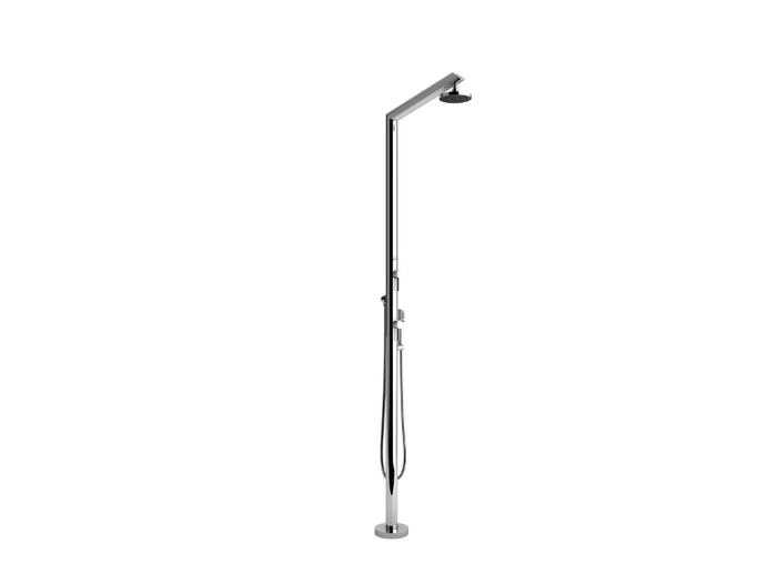 TECNO MMT - Stainless steel outdoor shower with hand shower _ Inoxstyle