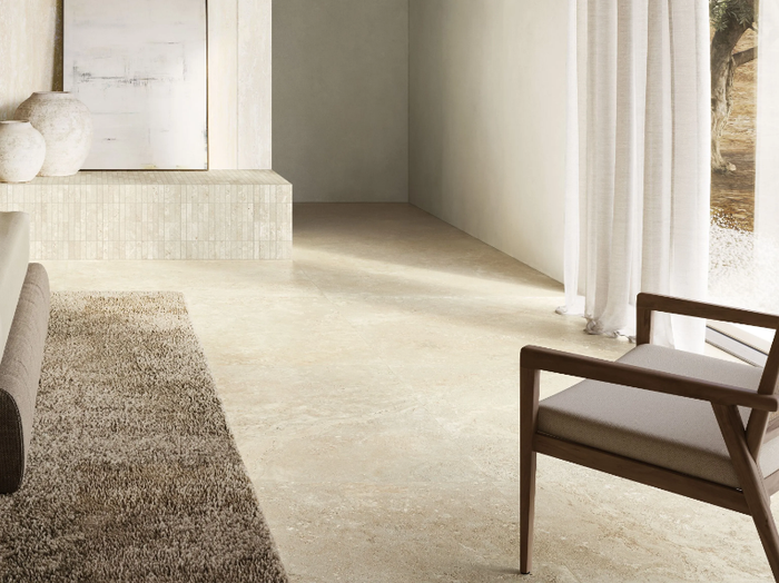 I TRAVERTINI BEIGE CROSS CUT - Porcelain stoneware wall/floor tiles with travertine effect _ Italgraniti