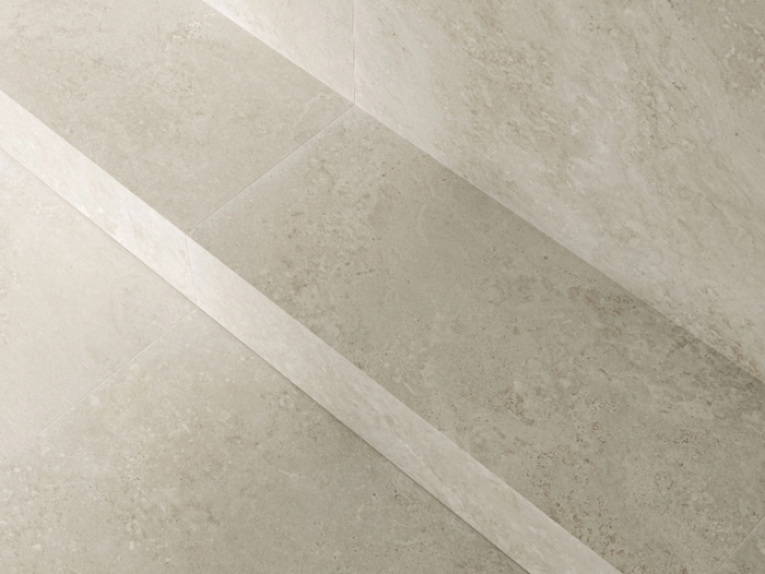 I TRAVERTINI GRIGIO CROSS CUT - Porcelain stoneware wall/floor tiles with travertine effect _ Italgraniti