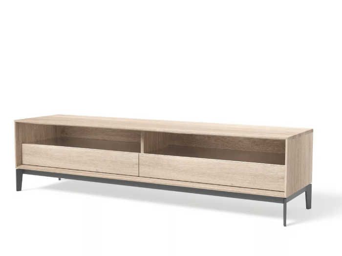 LINK+ LNTV22ZN - Low wooden TV cabinet with doors _ JAVORINA