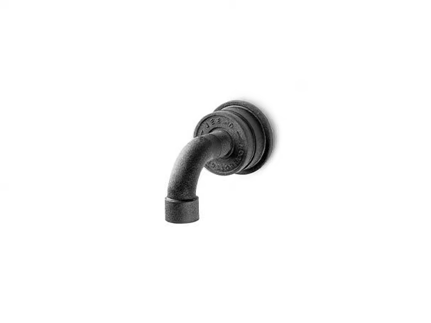 SOHO SPOUT SHORT - Wall-mounted stainless steel spout _ JEE-O