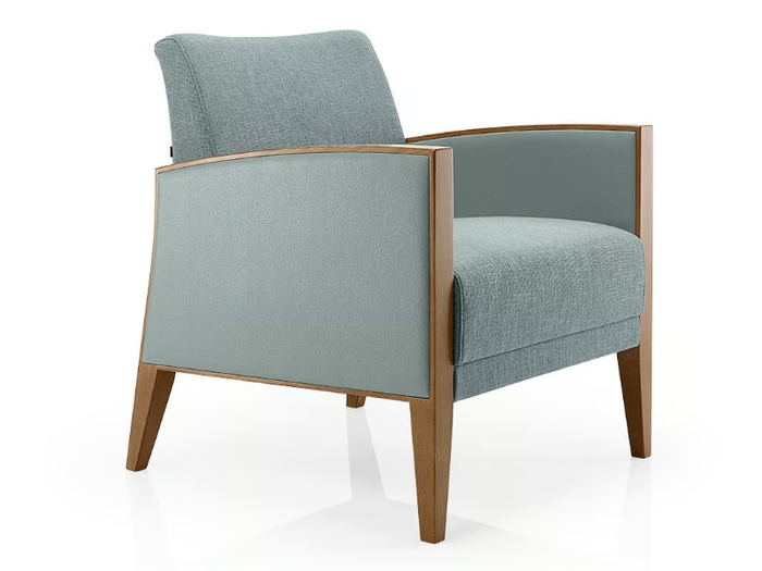 CASSIS - Fabric easy chair with armrests _ JMS