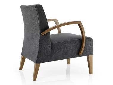 CASSIS - Fabric easy chair with armrests _ JMS