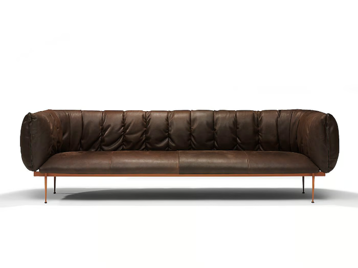 PUFFER - Leather sofa _ Jess