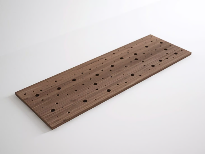 BUBBLE BATH - Rectangular wooden bath mat _ KARPENTER