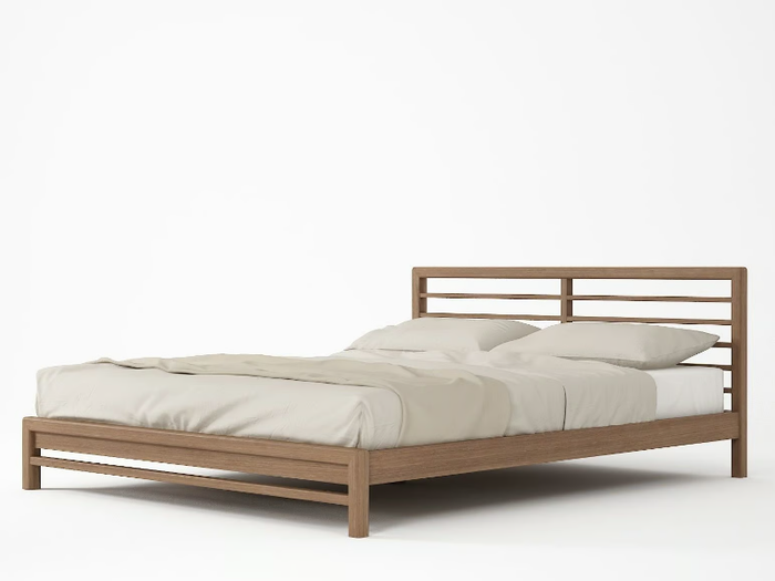 JUN - Solid wood double bed _ KARPENTER