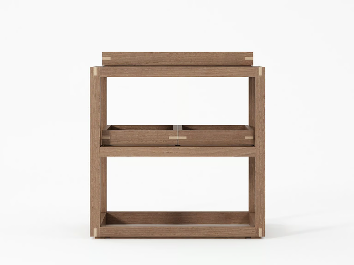 UP & DOWN HORIZONTAL I - Open wooden shelving unit _ KARPENTER