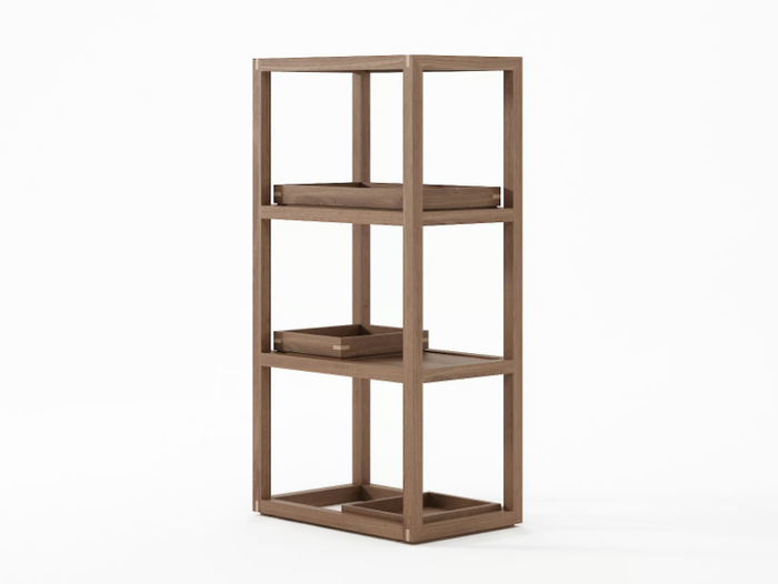 UP & DOWN VERTICAL II - Open wooden shelving unit _ KARPENTER