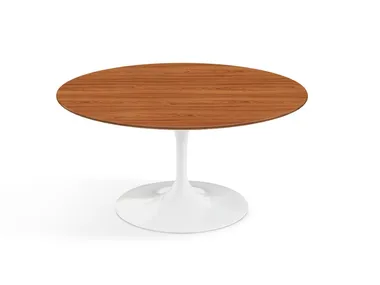 TULIP - Round wooden coffee table _ KNOLL