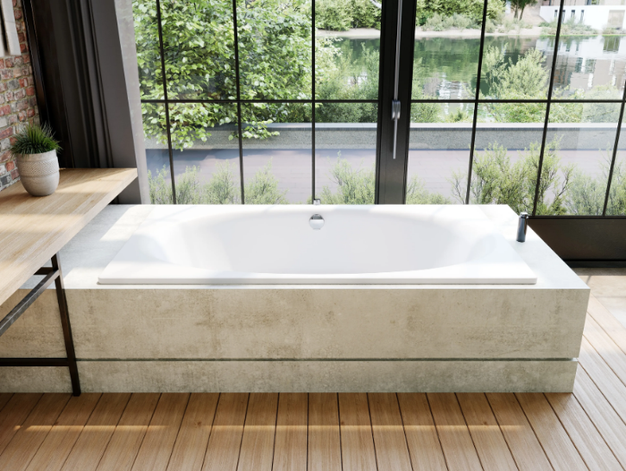 ELLIPSO DUO - Enamelled steel bathtub _ Kaldewei