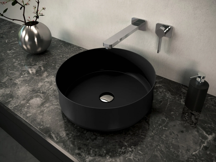 MING - Round single enamelled steel washbasin _ Kaldewei