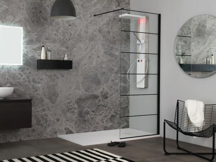 WALK-IN 6 - Tempered glass Walk in shower _ Kinedo