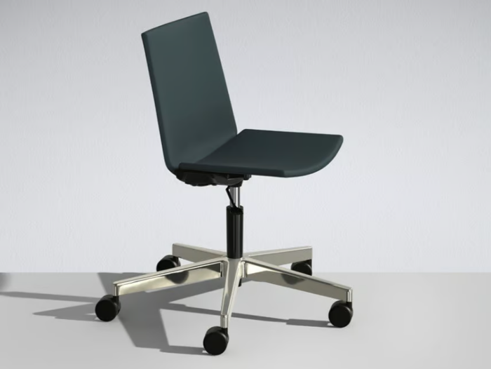 HL³ - Swivel office chair with castors with 5-Spoke base _ LAMM