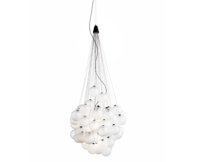 STOCHASTIC - LED blown glass pendant lamp _ LUCEPLAN