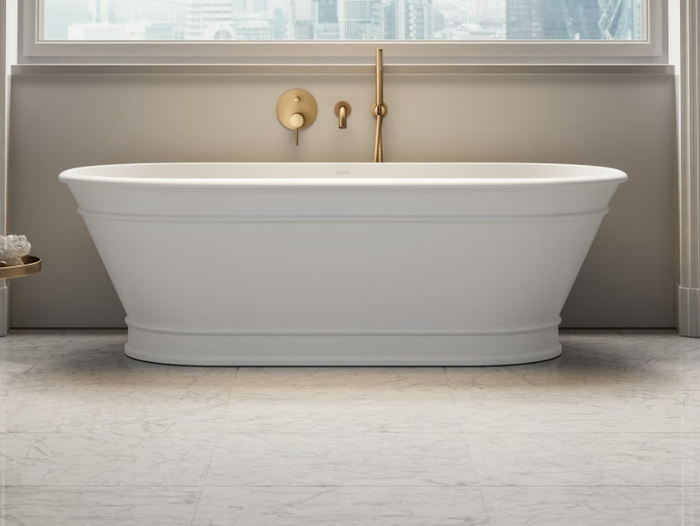 CHARLESTON - Freestanding oval Resin Stone bathtub _ LUSSO