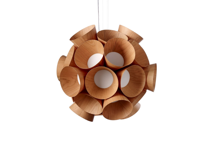 DANDELION - Handmade wood veneer pendant lamp _ LZF