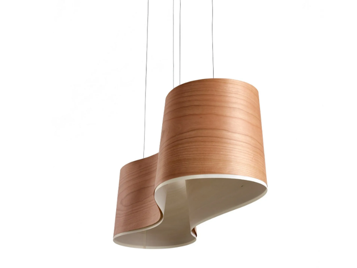 NEW WAVE - Handmade wood veneer pendant lamp _ LZF