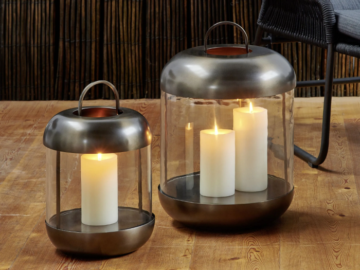 SALA - Glass and Stainless Steel lantern _ Lambert