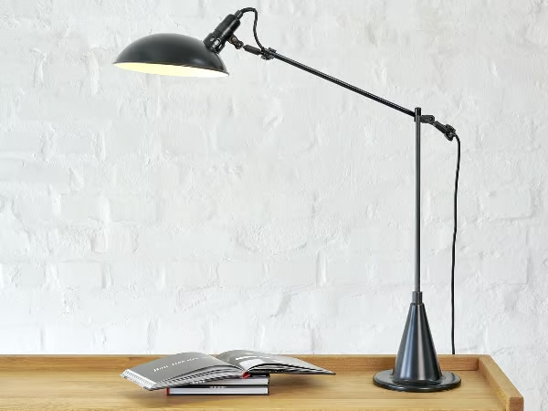 SWITCH ON II - Adjustable aluminium desk lamp _ Lambert