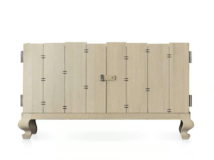 HAUTE COUTURE - Solid wood sideboard with doors _ Lando