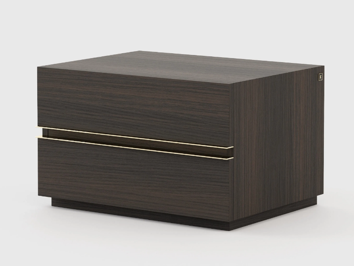 CONNOR - Oak bedside table with drawers _ Laskasas