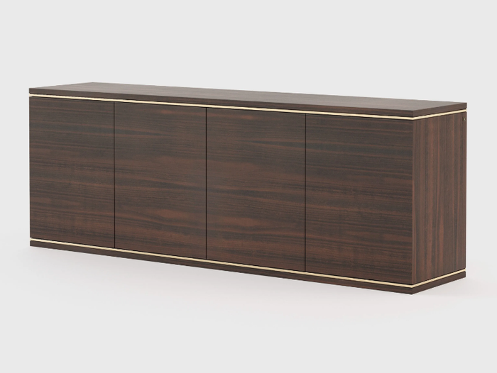 DUANE - Eucalyptus sideboard with doors _ Laskasas