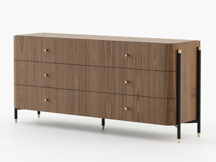 ROSIE - Walnut chest of drawers _ Laskasas