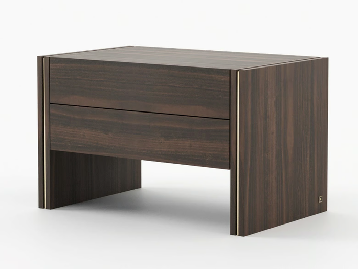 MUCALA - Rectangular wooden bedside table with drawers _ Laskasas