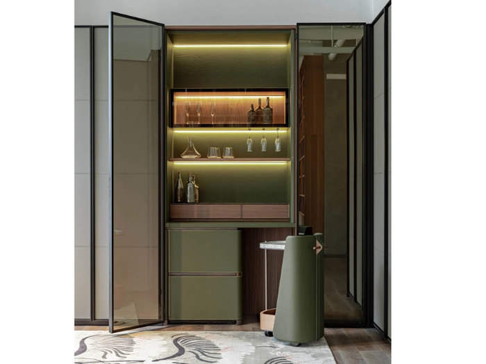 EUREKA - Bar cabinet with integrated lighting _ Lema