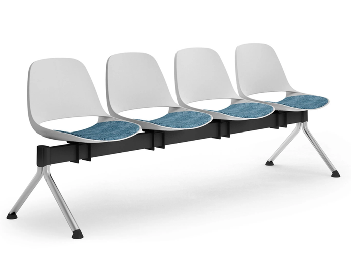 COSMO - Freestanding polypropylene beam seating _ Leyform