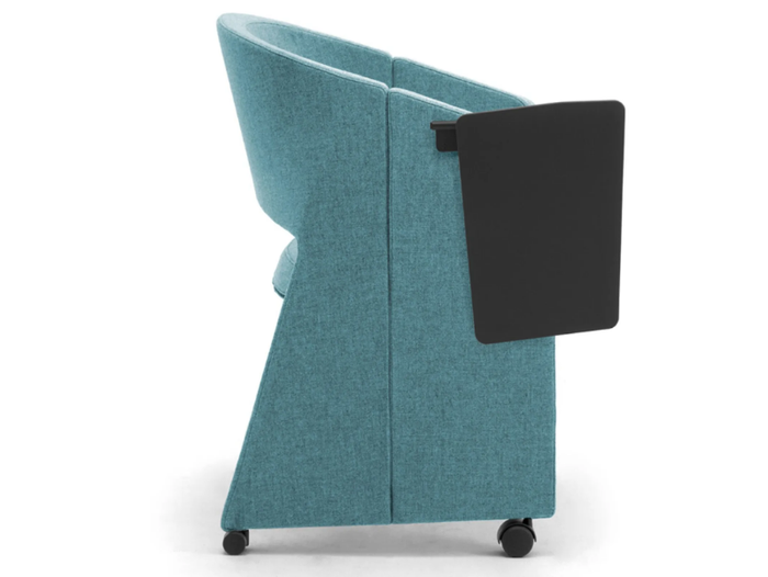 REEF - Folding fabric training chair with writing tablet _ Leyform