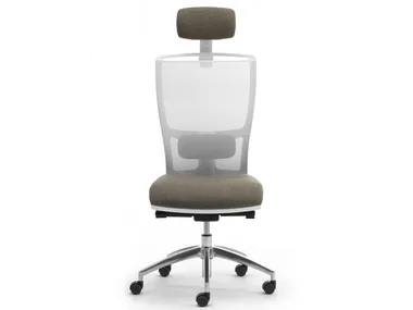 COMETA W - Fabric office chair with castors with 5-Spoke base _ Leyform