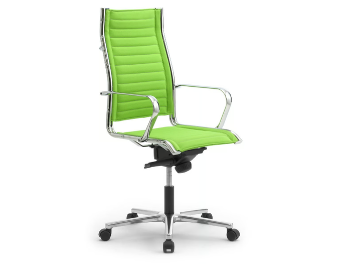 ORIGAMI TD - Fabric office chair with armrests with 5-Spoke base _ Leyform