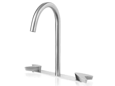 ARROW ARW130 - 3 hole countertop stainless steel washbasin mixer _ Linki